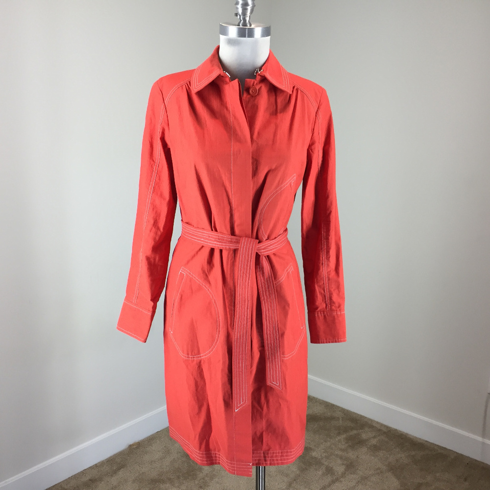 TOCCA S 4 Orange Designer Trench coat jacket